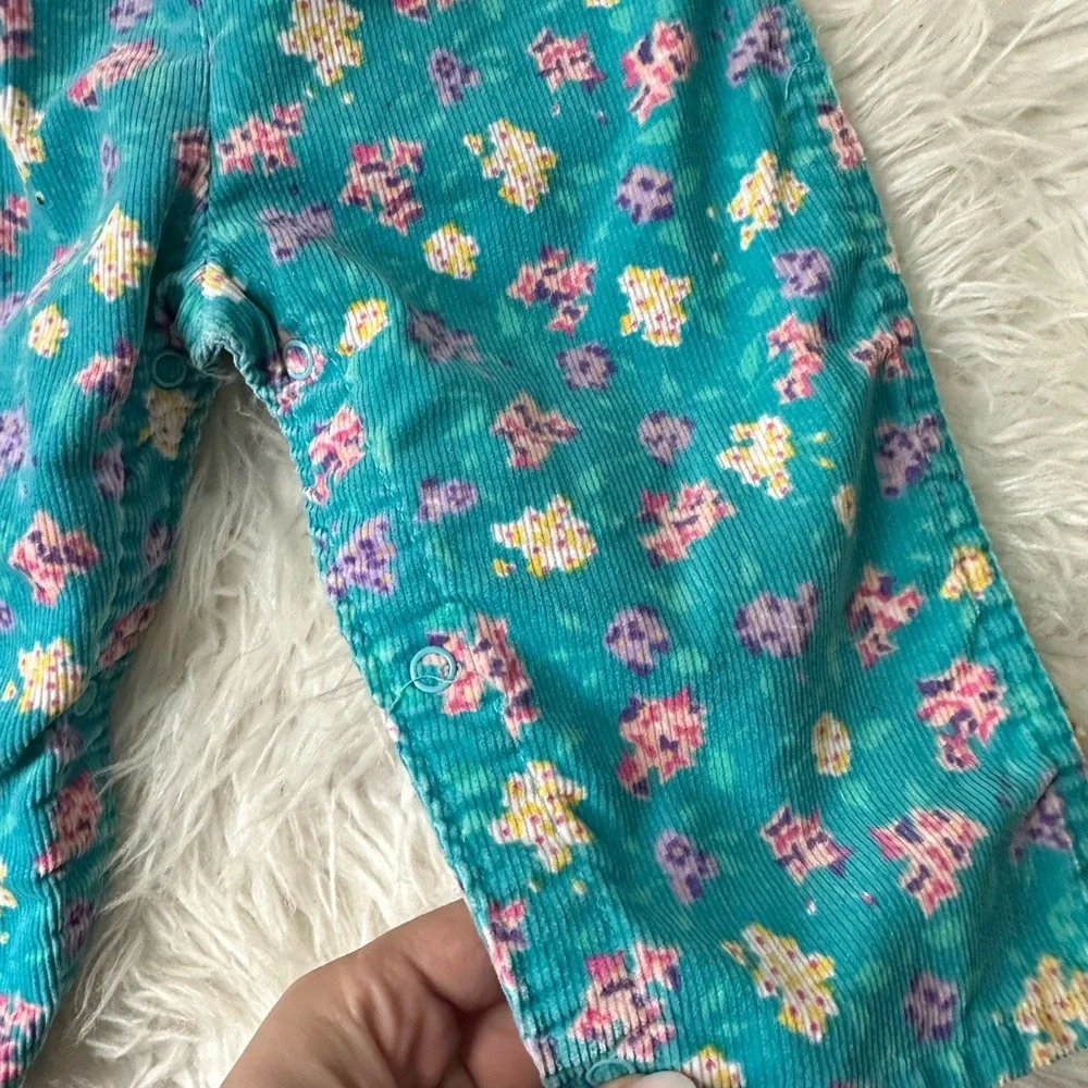 Vintage Oshkosh floral overalls